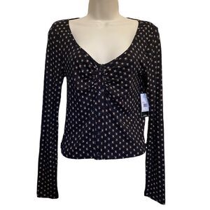 Volcom Sunscaper Long Sleeve Printed Top Sz S (4-6) NWT